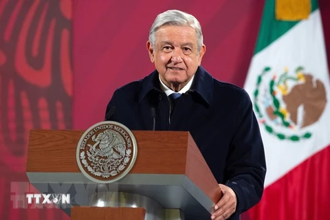 Tổng thống Mexico Andres Manuel Lopez Obrador. (Ảnh: AFP/TTXVN)