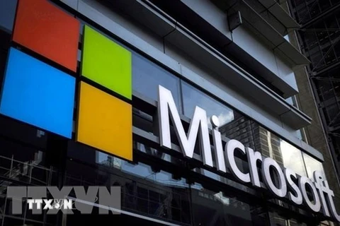 Logo của Microsoft. (Ảnh: REUTERS/TTXVN)
