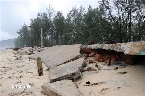 Xây dựng khu Di dân khẩn cấp khu vực sạt lở bờ biển xã Đông Hải