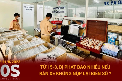 Bản tin 60s: Bán xe không nộp lại biển số sẽ bị phạt bao nhiêu tiền?