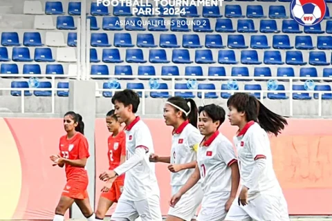 Vòng loại Olympic 2024: Đội tuyển Nữ Việt Nam có được 3 điểm đầu tiên