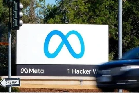 Logo của Meta. (Ảnh: AP/TTXVN)