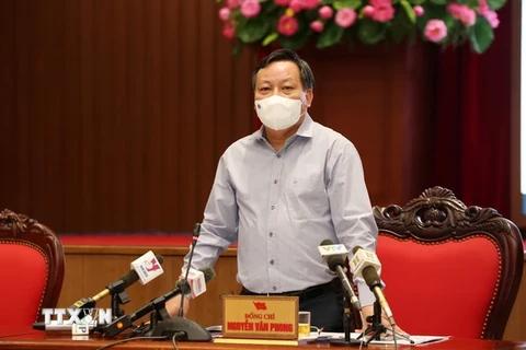 Phó Bí thư Thành ủy Hà Nội Nguyễn Văn Phong,(Ảnh: TTXVN phát)