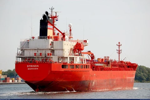 Tàu chở dầu thương mại Strinda treo cờ Na Uy.(Nguồn: Ynet)