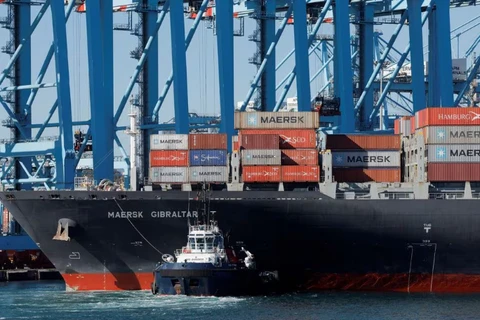 Tàu container đã bị tấn công.(Nguồn: Reuters)