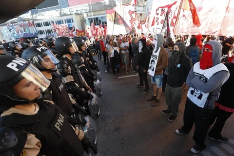 Đình công tại Argentina.(Nguồn:AFP)