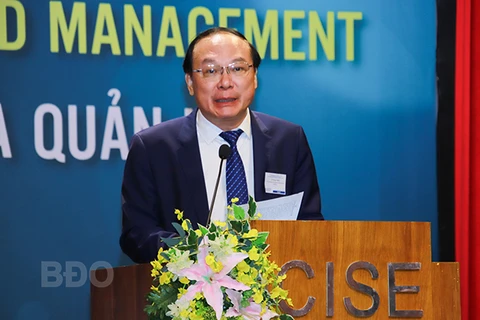 Thứ trưởng Bộ TN&MT Lê Công Thành phát biểu tại hội nghị. (Ảnh: ICISE)