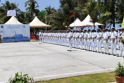 Lễ khai trương căn cứ hải quân INS Jatayu. (Nguồn: The Hindu)