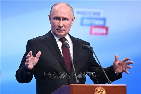 Tổng thống Nga Vladimir Putin. (Ảnh: AFP/TTXVN)