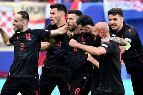 Các cầu thủ Albania.(Nguồn: Sky Sports)