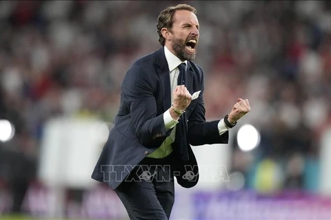 Huấn luyện viên tuyển Anh Gareth Southgate. (Ảnh: AFP/TTXVN)