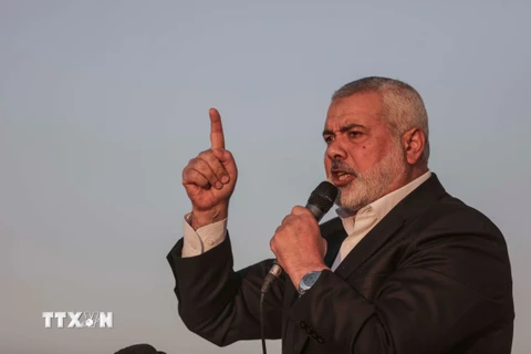 Lãnh đạo Phong trào Hồi giáo Hamas Ismail Haniyeh. (Ảnh: THX/TTXVN)