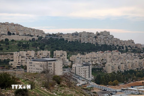 Quang cảnh Khu định cư Har Homa của Israel tại Đông Jerusalem. (Ảnh: AFP/TTXVN)