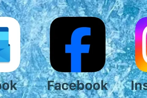 Logo mới của Facebook. (Ảnh chụp màn hình.)