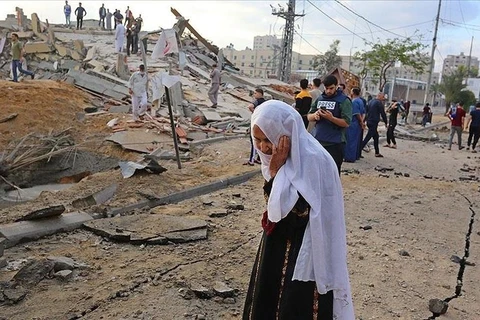 Tình hình chiến sự tại Dải Gaza vẫn tiếp diễn. (Nguồn: aa.com.tr)