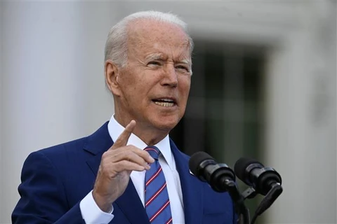 Tổng thống Mỹ Joe Biden phát biểu tại Washington, D.C. ngày 4/7/2021. (Ảnh: AFP/TTXVN)