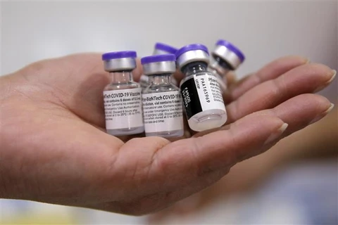 Vaccine ngừa COVID-19 của hãng Pfizer-BioNTech. (Ảnh: AFP/TTXVN)