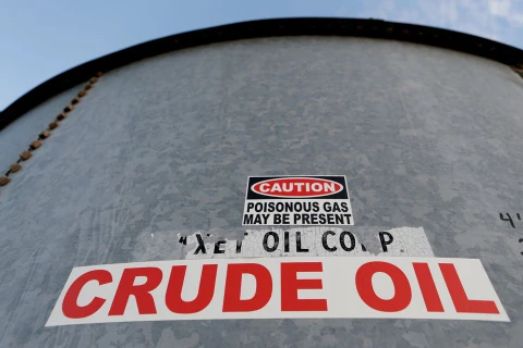 Một bể chứa dầu thô ở hạt Loving, Texas (Hoa Kỳ) ngày 22/11/2019. (Nguồn: reuters.com)