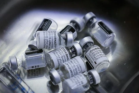 Vaccine phòng COVID-19 của Pfizer/BioNTech. (Ảnh: Trọng Đạt/TTXVN)