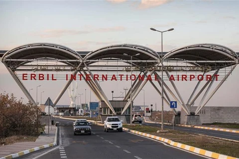 Lối vào sân bay quốc tế Erbil ở miền bắc Iraq. (Ảnh: AFP/TTXVN)
