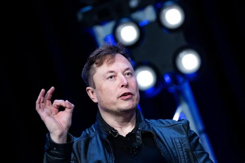 CEO Elon Musk khẳng định doanh thu của Tesla đang tăng trưởng mạnh. (Ảnh: AFP/TTXVN)