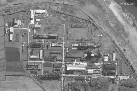 Hình ảnh vệ tinh cho thấy một cơ sở tại khu phức hợp hạt nhân Yongbyon của Triều Tiên, hồi tháng 8/2021. (Nguồn: japantimes.co.jp)