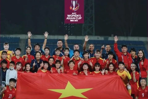 Hình ảnh trong thư chúc mừng do Liên đoàn Bóng đá châu Á (AFC) gửi tới các liên đoàn thành viên có đội bóng lọt vào vòng chung kết Asian Cup 2022, hôm 30/9. (Nguồn: VFF)