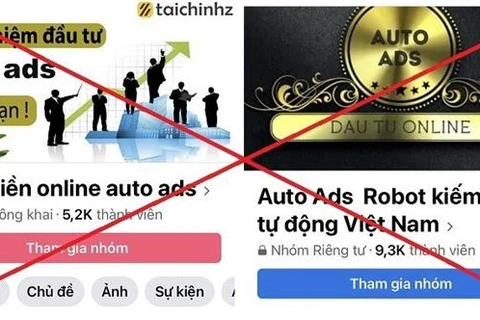 Theo Công an thành phố Hà Nội, ứng dụng Auto Ads có dấu hiệu của tội phạm "Vi phạm về kinh doanh theo phương thức đa cấp." (Ảnh: TTXVN)