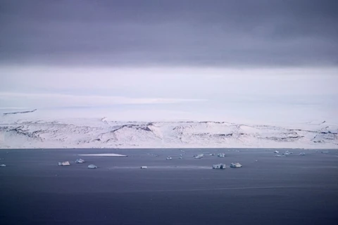Hình ảnh ngoài khơi bờ biển Greenland, hồi năm 2019. (Nguồn: yle.fi)
