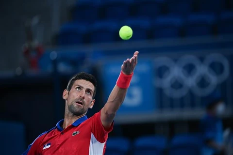 Tay vợt người Serbia Novak Djokovic. (Ảnh: THX/TTXVN)