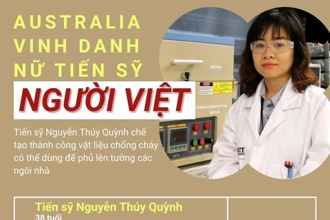 Nữ tiến sỹ người Việt và vật liệu chống cháy được Australia vinh danh