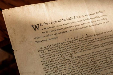 Bản sao năm 1787 của Hiến pháp Mỹ được bán với giá 43,2 triệu USD. (Nguồn: thehindu.com)