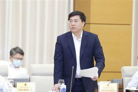 Thứ trưởng Bộ Kế hoạch và Đầu tư Trần Duy Đông cho hay, hệ thống đổi mới sáng tạo Việt Nam đang từng bước được phát triển, với chủ trương lấy doanh nghiệp là trung tâm. (Ảnh: Doãn Tấn/TTXVN)