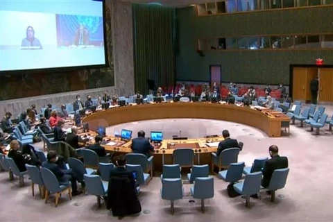 Một phiên họp của Hội đồng Bảo an Liên hợp quốc. (Ảnh: Khắc Hiếu/TTXVN)