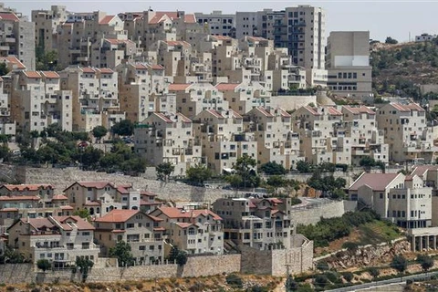 Khu định cư Efrat của Israel ở ngoại ô Bethlehem tại khu vực Bờ Tây chiếm đóng, ngày 16/7/2021. (Ảnh: AFP/TTXVN)