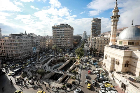 Quang cảnh quảng trường Marjeh ở trung tâm thủ đô Damascus của Syria, ngày 15/12/2021. (Nguồn: dailysabah.com)