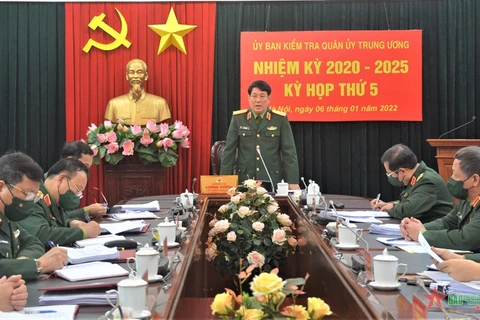  Đại tướng Lương Cường chủ trì phiên họp. (Nguồn: qdnd.vn)