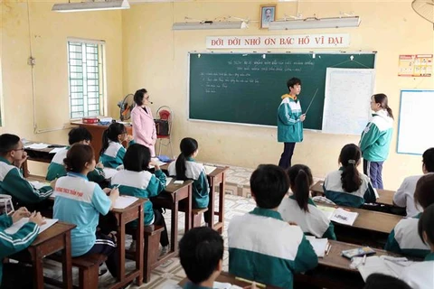 Các môn thi vào lớp 10 năm học 2022-2023 tại Hà Nội sẽ được công bố vào tháng Ba tới. (Ảnh: Thanh Tùng/TTXVN)