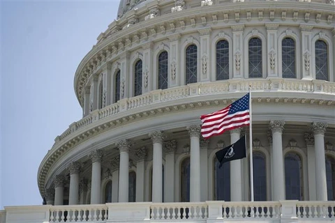 Tòa nhà Quốc hội Mỹ ở Washington, D.C., ngày 10/8/2021. (Ảnh: THX/TTXVN)