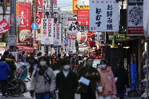 Nhật Bản đang là một trong những nước có số ca mắc mới COVID-19 cao nhất thế giới. (Ảnh: Kyodo/TTXVN)