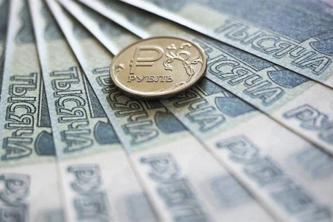 Đồng ruble của Nga. (Ảnh: TASS/TTXVN)