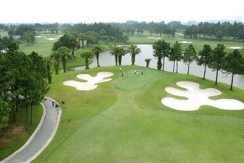 Sân golf Đầm Vạc, thành phố Vĩnh Yên (Vĩnh Phúc). (Ảnh: Hoàng Hùng/TTXVN)