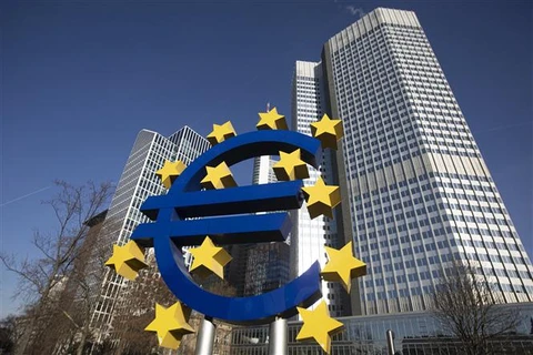 Trụ sở Ngân hàng Trung ương châu Âu (ECB) tại Frankfurt am Main (Đức). (Ảnh: AFP/TTXVN)