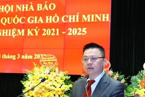 Ông Lê Quốc Minh, Chủ tịch Hội Nhà báo Việt Nam. (Ảnh: Văn Điệp/TTXVN)