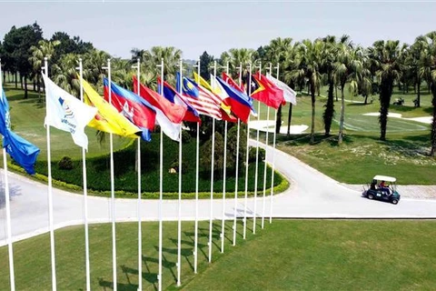 Sân Golf Đầm Vạc, thành phố Vĩnh Yên (Vĩnh Phúc) là địa điểm được chọn để tổ chức thi đấu môn Golf tại SEA Games 31. (Ảnh: Hoàng Hùng/TTXVN)