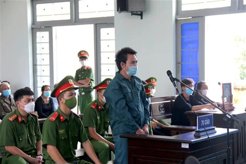 Bị cáo Nguyễn Văn Ngọc tại phiên tòa. (Ảnh: Nguyễn Thanh/TTXVN)