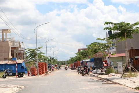 Khu tái định cư Lộc An-Bình Sơn, tháng 10/2021. (Ảnh: Công Phong/TTXVN)