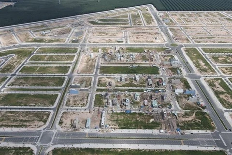Khu tái định cư Lộc An-Bình Sơn phục vụ dự án sân bay Long Thành, tháng 10/2021. (Ảnh: Công Phong/TTXVN)