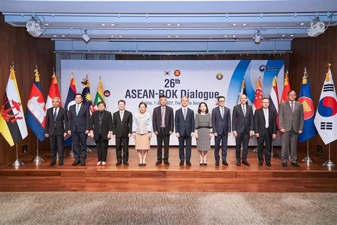 Các đại biểu tham dự Đối thoại ASEAN và Hàn Quốc lần thứ 26. (Ảnh: TTXVN)