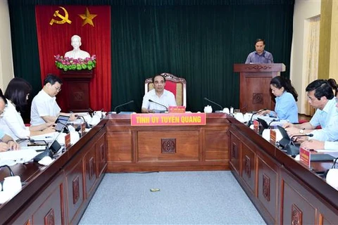 Ngày 28/6, Tỉnh ủy Tuyên Quang quyết định thành lập Ban Chỉ đạo phòng, chống tham nhũng, tiêu cực của tỉnh. (Ảnh: Nam Sương/TTXVN)